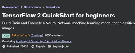 TensorFlow 2 quickstart for beginners .